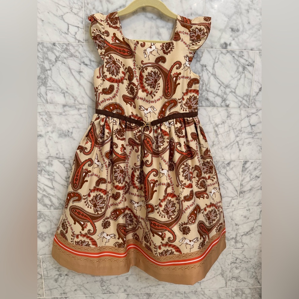 Janie and Jack equestrian dress. NWT. Size 5.